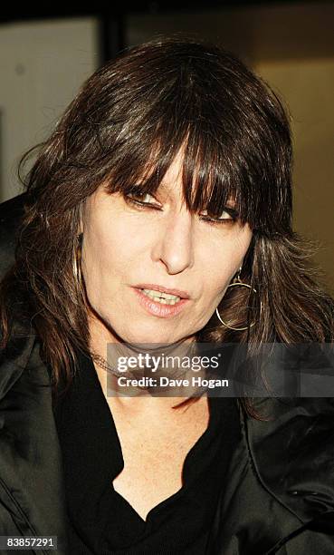 Chrissy Hynde arrives at the UK premiere of Ano Una at Curzon Renoir Cinema on November 29, 2008 in London, England.