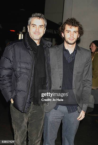 Alfonso Cuaron and Jonas Curaron arrive at the UK premiere of Ano Una at Curzon Renoir Cinema on November 29, 2008 in London, England.