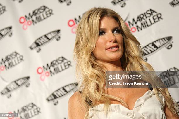 Model Marisa Miller attends an Evening Celebrating Vans by Marisa Miller at The Cabanas at the Maritime Hotel on July 16, 2008 in New York City.
