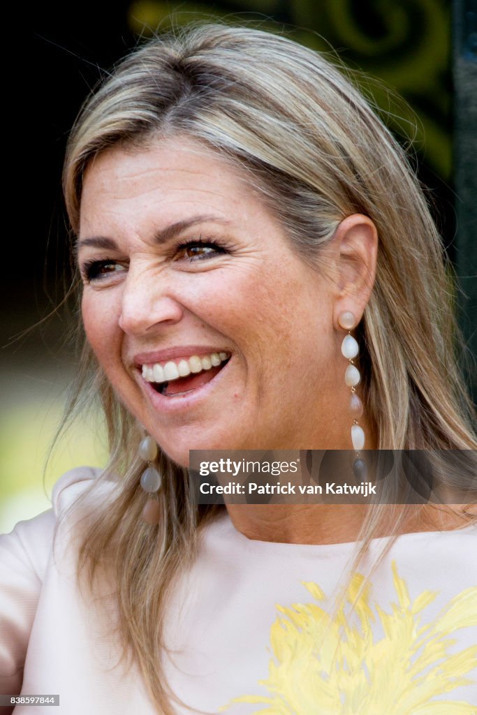 Queen Maxima Of The Nederlands Attends 650th anniversary Of The Bartholomeus Gasthuis in Utrecht