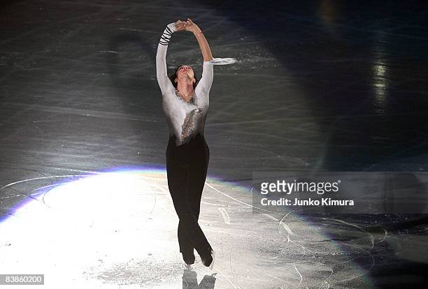 Johnny Weir of the US performs in the Gala Exhibition of the ISU Grand Prix of Figure Skating NHK Trophy at Yoyogi National Gymnasium on November 30,...