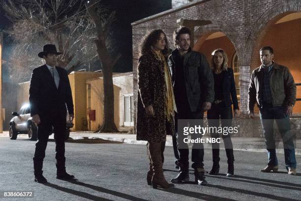 Last Temptation of Midnight" Episode 108 -- Pictured: Yul Vázquez as Rev. Sheehan, Parisa Fitz-Henley as Fiji, Francois Arnaud as Manfred, Arielle...