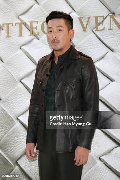 South Korean actor Ha Jung-Woo attends the photocall for "Bottega Veneta" 2017 FW Collection on August 24, 2017 in Seoul, South Korea.