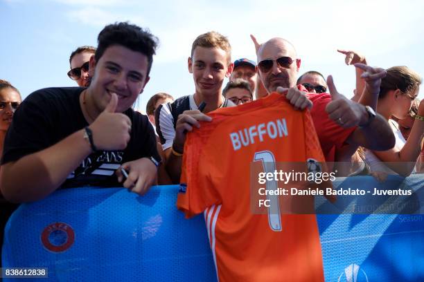 Supporters during the UEFA Champions League 2017/18 Draw on August 24, 2017 in Monaco, Monaco.