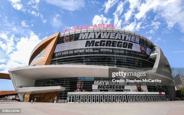 Nevada , United States - 24 August 2017; The T-Mobile Arena prior to the boxing match between Floyd Mayweather Jr and Conor McGregor at T-Mobile...