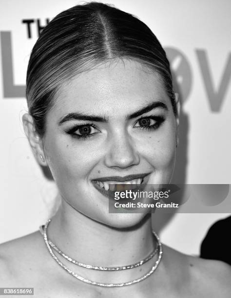 Kate Upton arrives at the Premiere Of DIRECTV And Vertical Entertainment's "The Layover" at ArcLight Hollywood on August 23, 2017 in Hollywood,...