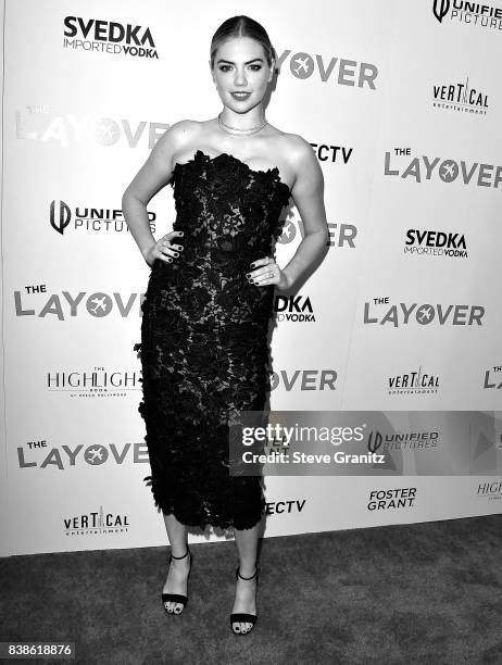 Kate Upton arrives at the Premiere Of DIRECTV And Vertical Entertainment's "The Layover" at ArcLight Hollywood on August 23, 2017 in Hollywood,...