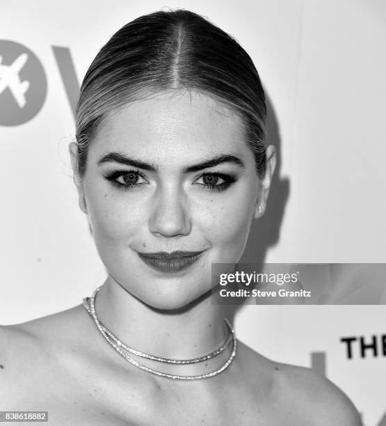 Kate Upton arrives at the Premiere Of DIRECTV And Vertical Entertainment's "The Layover" at ArcLight Hollywood on August 23, 2017 in Hollywood,...