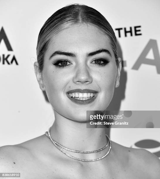 Kate Upton arrives at the Premiere Of DIRECTV And Vertical Entertainment's "The Layover" at ArcLight Hollywood on August 23, 2017 in Hollywood,...