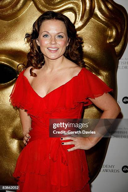 Geri Halliwell arrives at the British Academy Children's Film and Television awards at the London Park Lane Hilton, Park Lane on November 30, 2008 in...