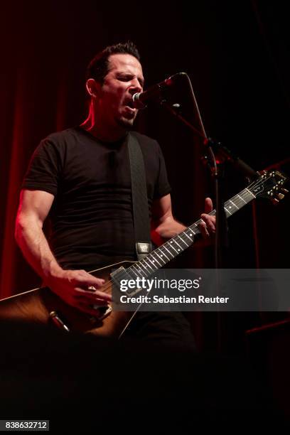 Joey Zampella of Life Of Agony performs at Huxleys Neue Welt on August 24, 2017 in Berlin, Germany.