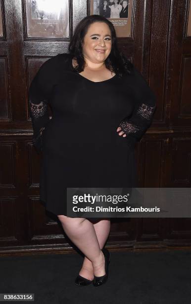 Nikki Blonsky attends "Stuffed" Preview Show at The Friars Club on August 24, 2017 in New York City.