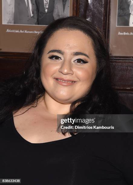 Nikki Blonsky attends "Stuffed" Preview Show at The Friars Club on August 24, 2017 in New York City.