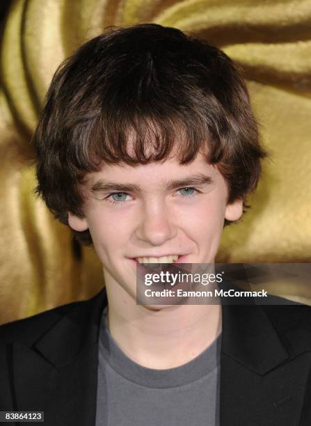 Freddie Highmore attends the British Academy Children's Awards at the Park Lane Hilton on November 30, 2008 in London, England.