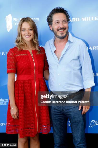 Team of the movie "Maryline", director Guillaume Gallienne and actress Adeline d'Hermy attend the 10th Angouleme French-Speaking Film Festival : Day...