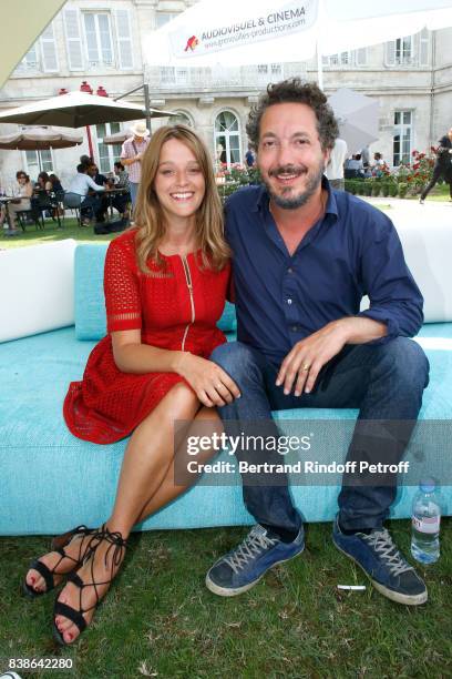 Team of the movie "Maryline", director Guillaume Gallienne and actress Adeline d'Hermy attend the 10th Angouleme French-Speaking Film Festival : Day...
