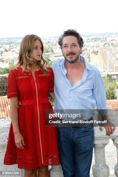 Team of the movie "Maryline", director Guillaume Gallienne and actress Adeline d'Hermy attend the 10th Angouleme French-Speaking Film Festival : Day...