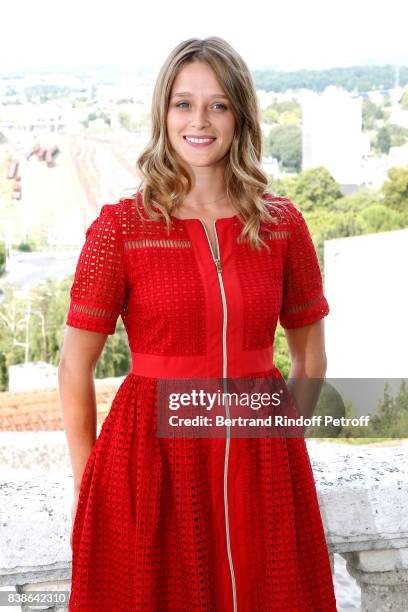 Actres of the movie "Maryline", Adeline d'Hermy attends the 10th Angouleme French-Speaking Film Festival : Day Three, on August 24, 2017 in...