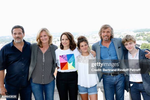 Team of the movie "Le rire de ma mere", directors Pascal Ralite, Colombe Savignac, actors Suzanne Clement, Salome Larouquie, Pascal Demolon and Igor...