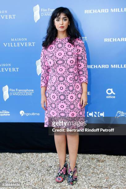 Actress of the movie "La belle et la meute", Mariam Al Ferjani attends the 10th Angouleme French-Speaking Film Festival : Day Three, on August 24,...