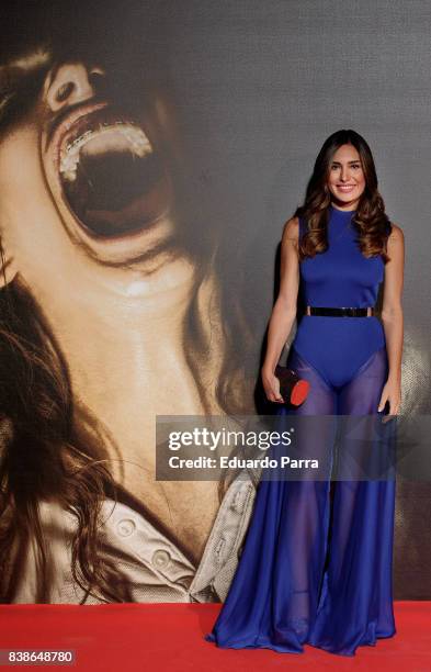 Actress Yara Puebla attends the 'Veronica' premiere at Kinepolis cinema on August 24, 2017 in Madrid, Spain.