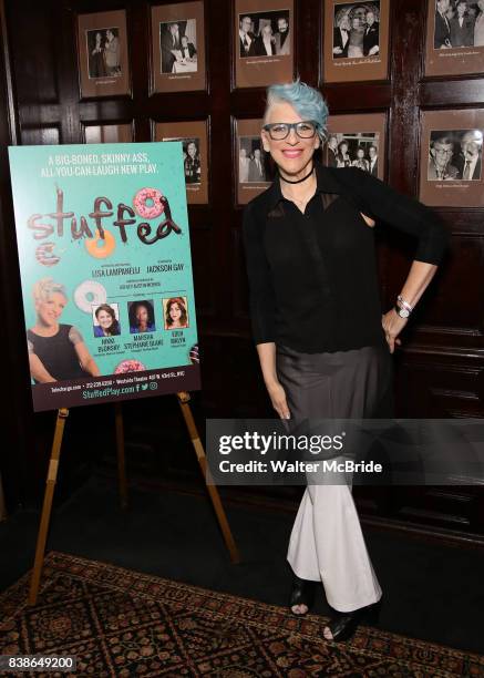 Lisa Lampanelli attends the Off-Broadway cast photocall for Lisa Lampanelli's 'Stuffed' at the Friars Club on August 14, 2017 in New York City.