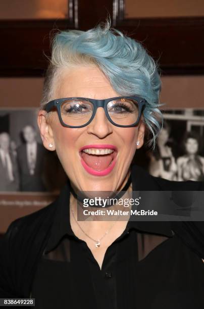 Lisa Lampanelli attends the Off-Broadway cast photocall for Lisa Lampanelli's 'Stuffed' at the Friars Club on August 14, 2017 in New York City.