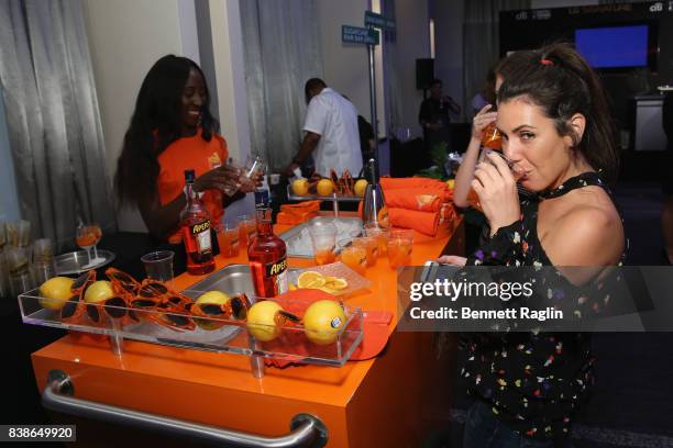 Guest at the Aperol table at Citi Taste Of Tennis at W New York on August 24, 2017 in New York City.