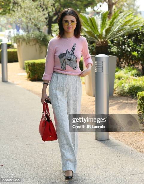 Selena Gomez is seen on August 24, 2017 in Los Angeles, California.