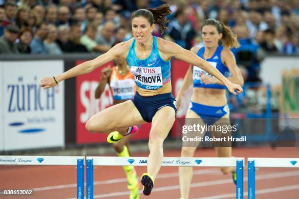 Zuzana Hejnova of Czech Republic during the Diamond League Athletics meeting 'Weltklasse' on August 24, 2017 at the Letziground stadium in Zurich,...