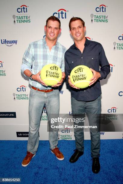 Tennis players Mike and Bob Bryan attend Citi Taste Of Tennis at W New York on August 24, 2017 in New York City.