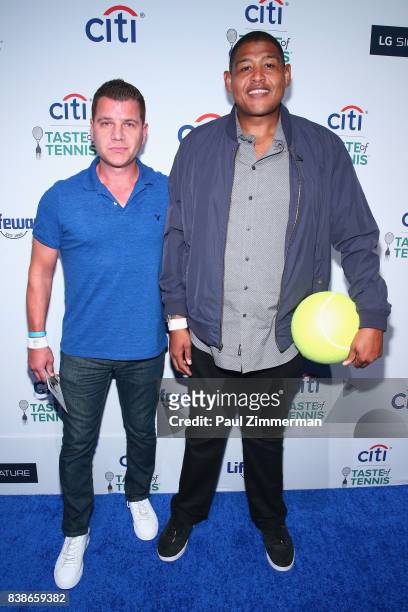 Tom Murro and actor Omar Benson Miller attends Citi Taste Of Tennis at W New York on August 24, 2017 in New York City.