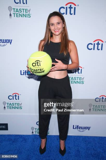 Tennis player Lauren Davis attends Citi Taste Of Tennis at W New York on August 24, 2017 in New York City.