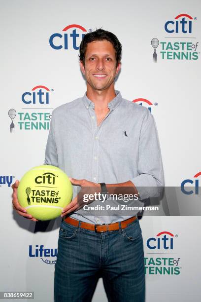 Tennis player Marcelo Melo attends Citi Taste Of Tennis at W New York on August 24, 2017 in New York City.