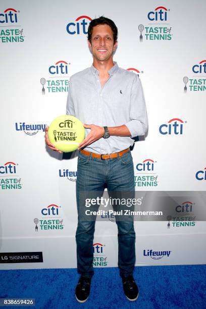 Tennis player Marcelo Melo attends Citi Taste Of Tennis at W New York on August 24, 2017 in New York City.