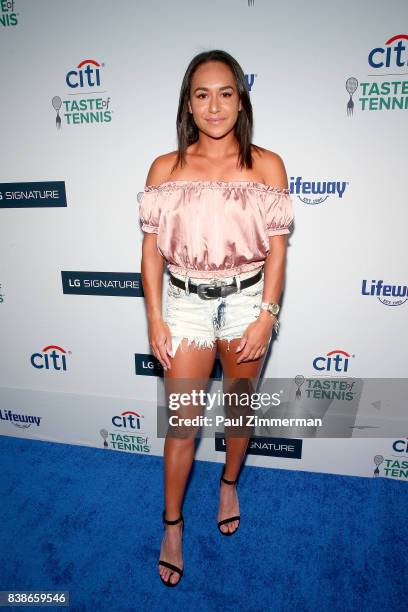 Tennis player Heather Watson attends Citi Taste Of Tennis at W New York on August 24, 2017 in New York City.