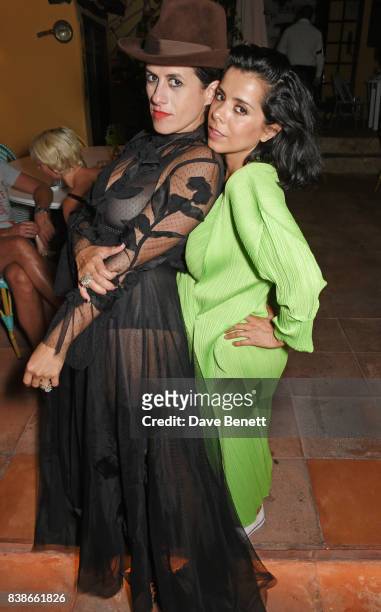Diana Gomez and guest attend the VIP launch party for FREE WOMEN, an exhibition by Diana Gomez opening August 25th and running until the end of...