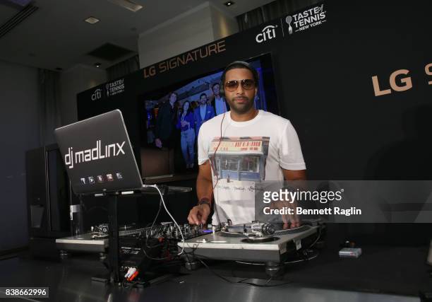 Mad Linx spins during the Citi Taste Of Tennis at W New York on August 24, 2017 in New York City.