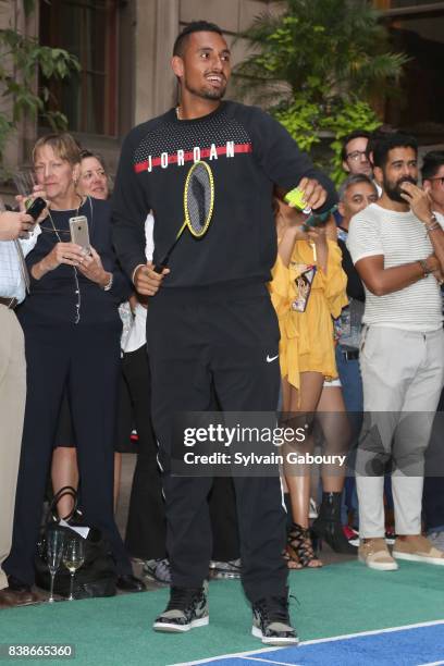 Nick Kyrgios attends 2017 Lotte New York Palace Invitational at Lotte New York Palace on August 24, 2017 in New York City.