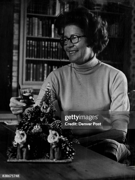 Mrs. Adolph Coors III, above, is decorating her house for Christmas, and along with Mrs. J. Ramsay Harris she's planning a Dec. 27 London evening at...