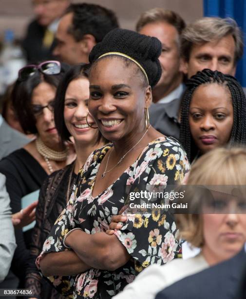 Tennis player Venus Williams attends the 2017 Lotte New York Palace Invitational at Lotte New York Palace on August 24, 2017 in New York City.