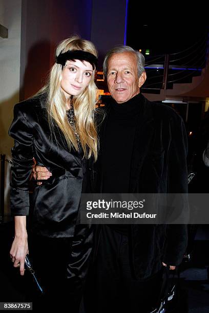 Photographer Peter Beard and guest attend the OTM Association dinner hosted by Babeth Djian and Pierre Pelegry, to raise funds for the children of...