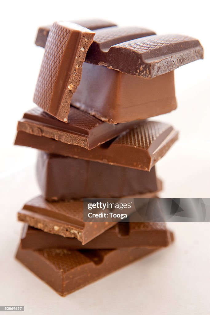 Stack of chocolate