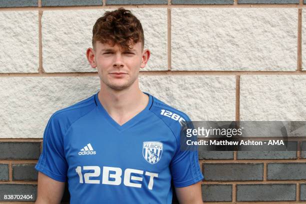 Oliver Burke signs for West Bromwich Albion from RB Leipzig on August 24, 2017 in West Bromwich, England.