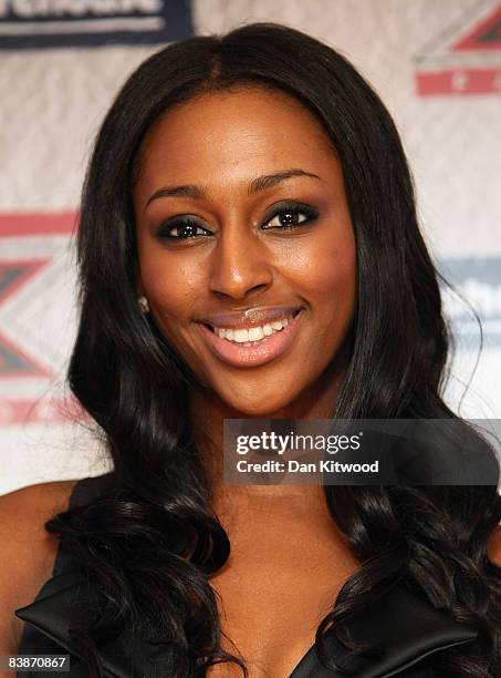 Alexandra Burke arrives to perform at a private X Factor Gig at the Carphone Warehouse on December 1, 2008 in London, England.