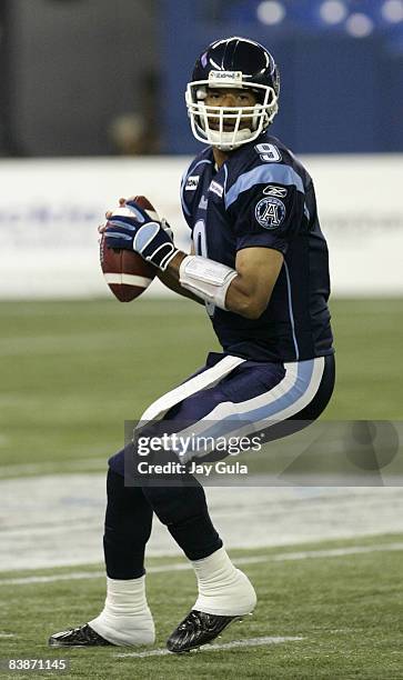 Quarterback Damon Allen of the Toronto Argonauts became the 1st CFL player and 2nd pro quarterback to surpass 70,000 passing yards in a career on...