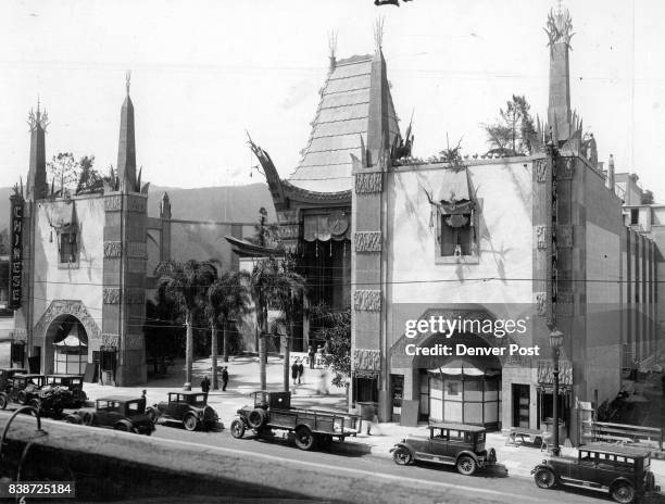 Times have changed since 1923 when this photo was taken of Sid Grauman's new Chinese Theater on Hollywood Boulevard. The historic movie palace now...