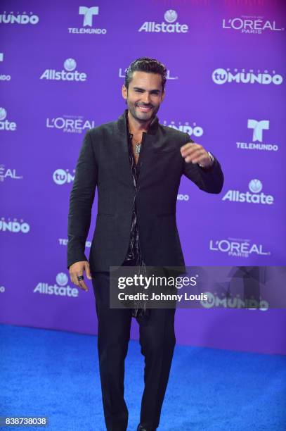Fabian Rios arrives at Telemundo's 2017 'Premios Tu Mundo' at American Airlines Arena on August 24, 2017 in Miami, Florida.