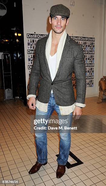 David Gandy attends the Distill Magazine Party, at Bluebird on December 1, 2008 in in London, England.