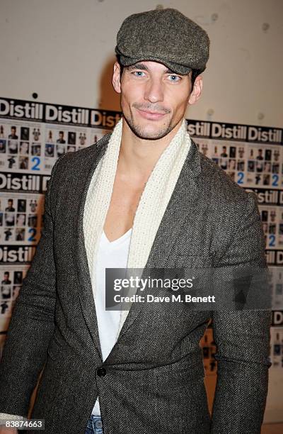 David Gandy attends the Distill Magazine Party, at Bluebird on December 1, 2008 in in London, England.